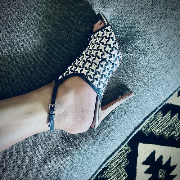 Vintage Coach Leather High Heels Size 10B - Picture 3 of 12